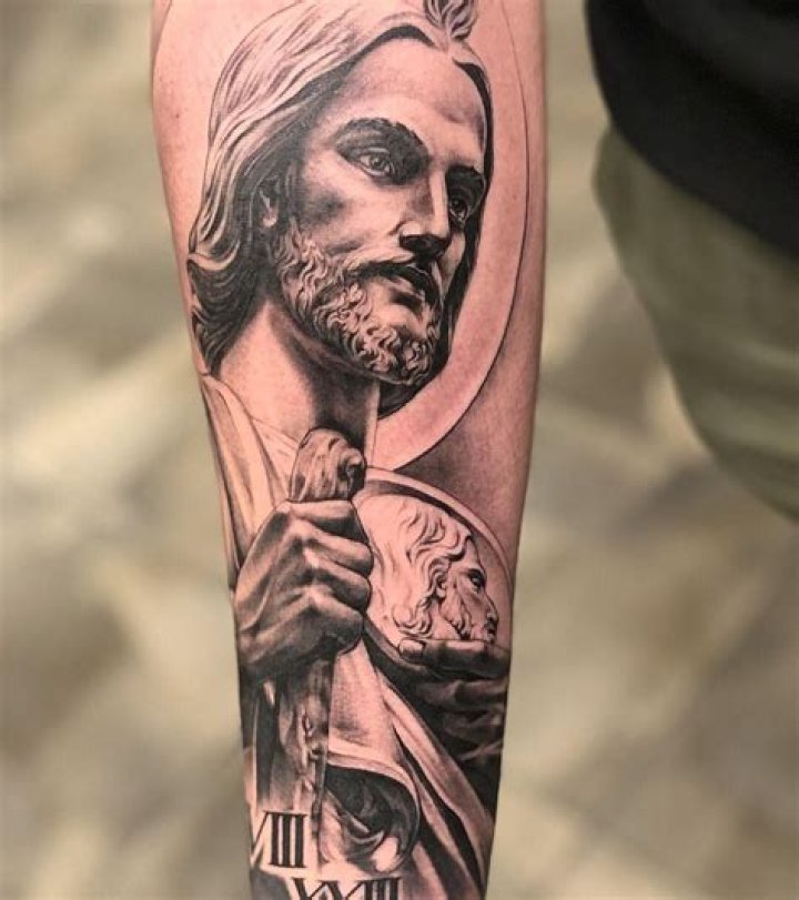 40 St Jude Tattoo Designs For Men Religious Ink Ideas